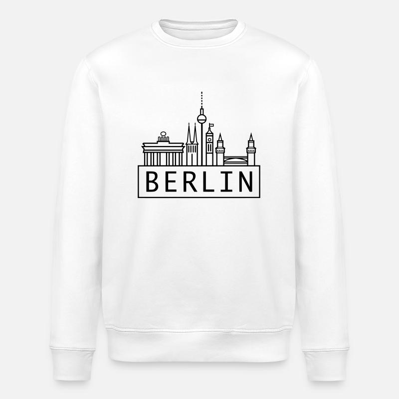 Berlin - Stanley/Stella Unisex Bio-Sweatshirt ROLLER - Weiß