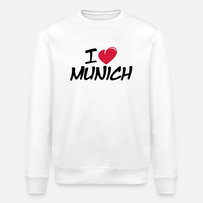 J'aime Munich / J'aime Munich - Sweat bio ROLLER Stanley/Stella Unisexe - blanc