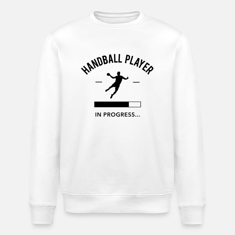 Handball player loading - Stanley/Stella ROLLER Unisex Organic Sweatshirt - white