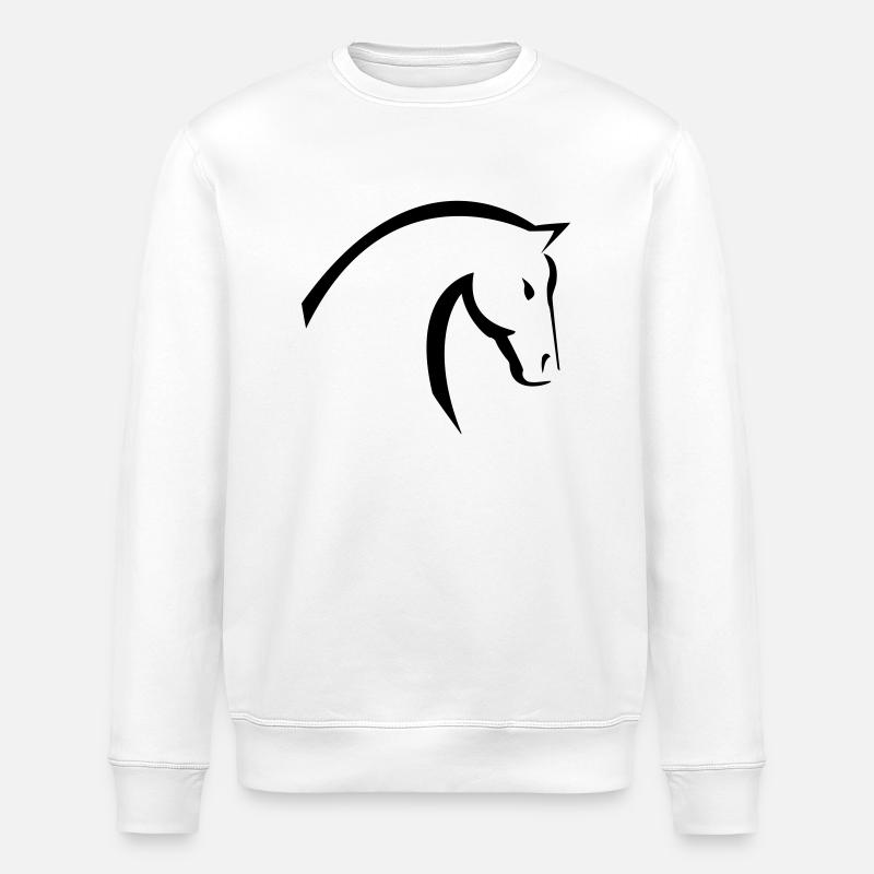 cheval - Sweat bio ROLLER Stanley/Stella Unisexe - blanc