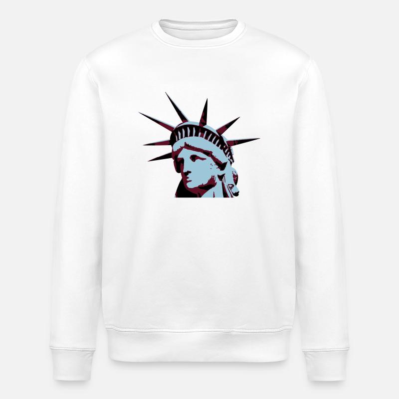 Lady Liberty - Stanley/Stella Unisex Bio-Sweatshirt ROLLER - Weiß