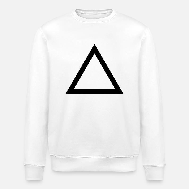 triangle_line - Stanley/Stella Unisex Bio-Sweatshirt ROLLER - Weiß