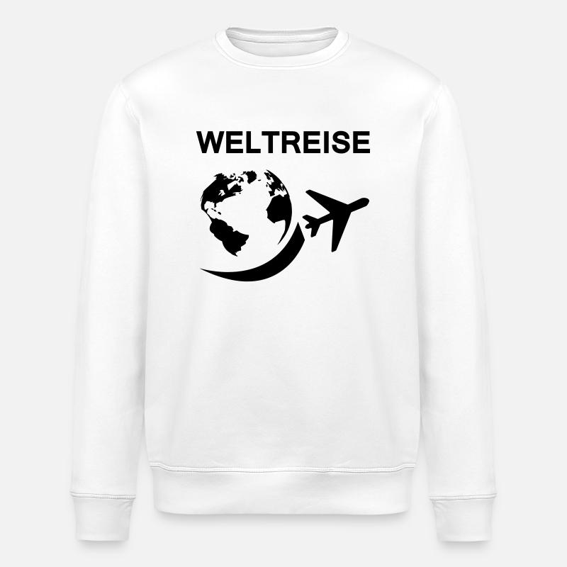 weltreise - Stanley/Stella Unisex Bio-Sweatshirt ROLLER - Weiß