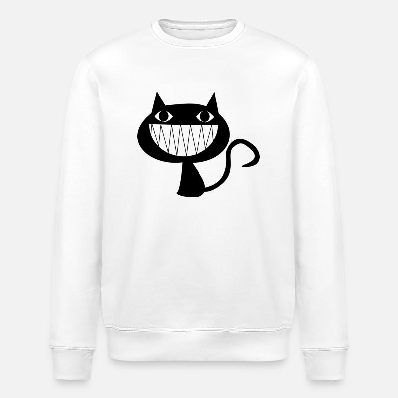 Méchant chat - Sweat bio ROLLER Stanley/Stella Unisexe - blanc