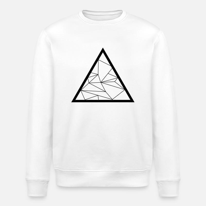 Triangle - Stanley/Stella ROLLER Unisex Organic Sweatshirt - white