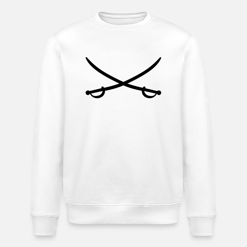 säbel - sabre - Stanley/Stella ROLLER Unisex Organic Sweatshirt - white