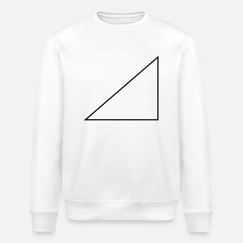 Triangle / / RW / / cadre - Sweat bio ROLLER Stanley/Stella Unisexe - blanc