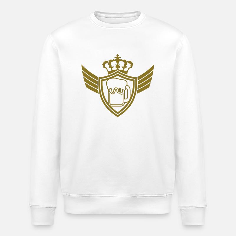 Beer Blazon Logo - Stanley/Stella Unisex Bio-Sweatshirt ROLLER - Weiß