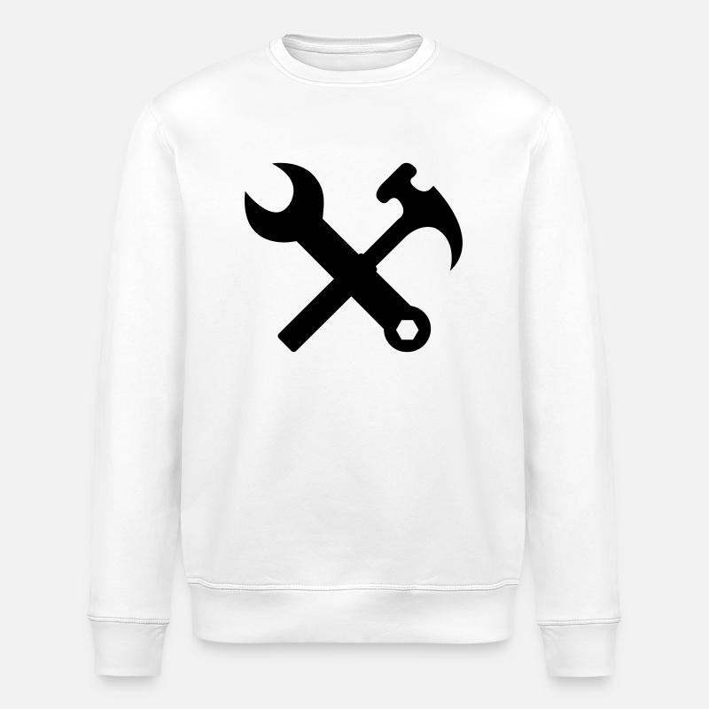 handwerker - Sweat bio ROLLER Stanley/Stella Unisexe - blanc