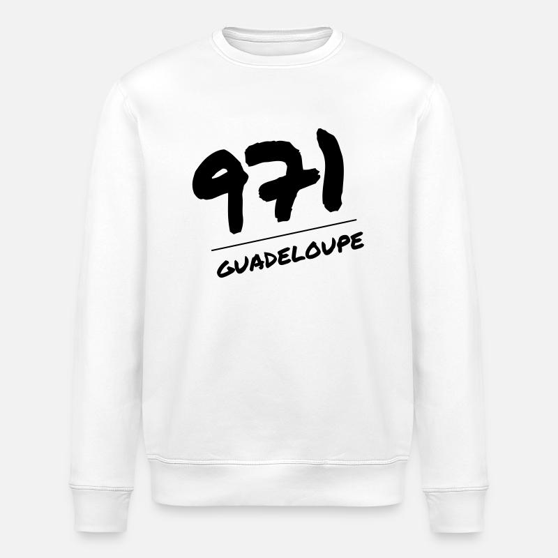 Guadeloupe / 971 / Meer / Frankreich - Stanley/Stella Unisex Bio-Sweatshirt ROLLER - Weiß