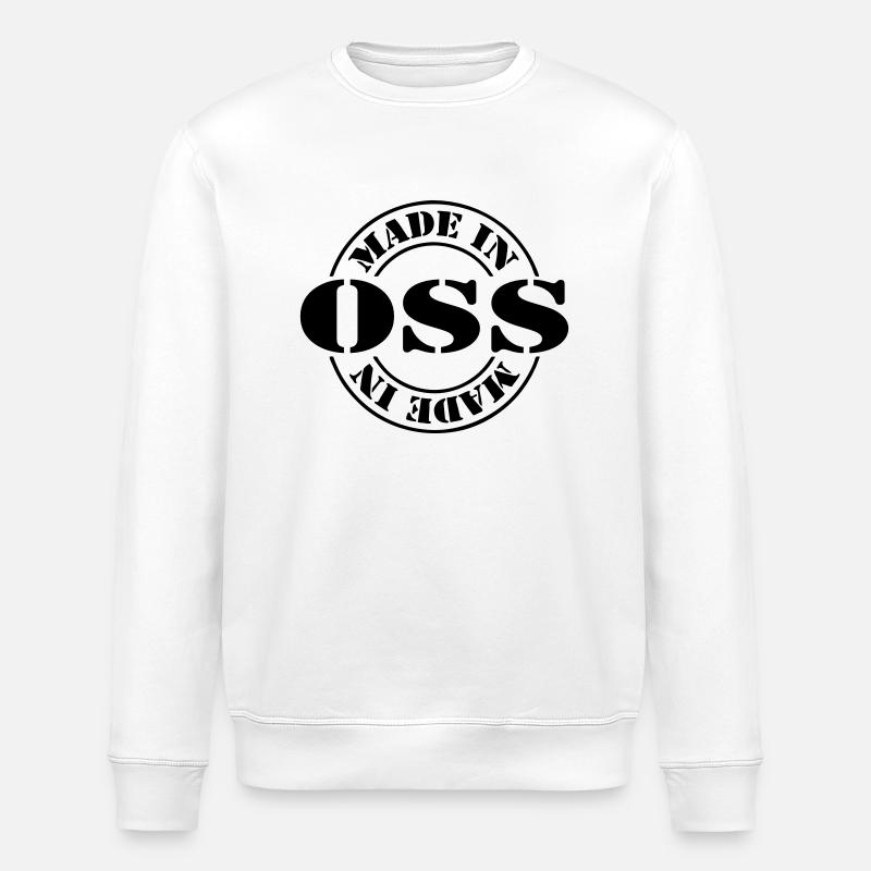 made in oss m1k2 - Stanley/Stella Unisex Bio-Sweatshirt ROLLER - Weiß