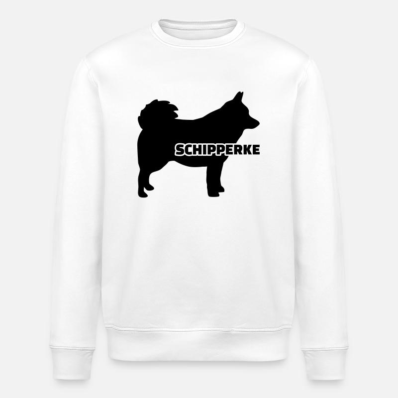 Schipperke - Stanley/Stella ROLLER Unisex Organic Sweatshirt - white