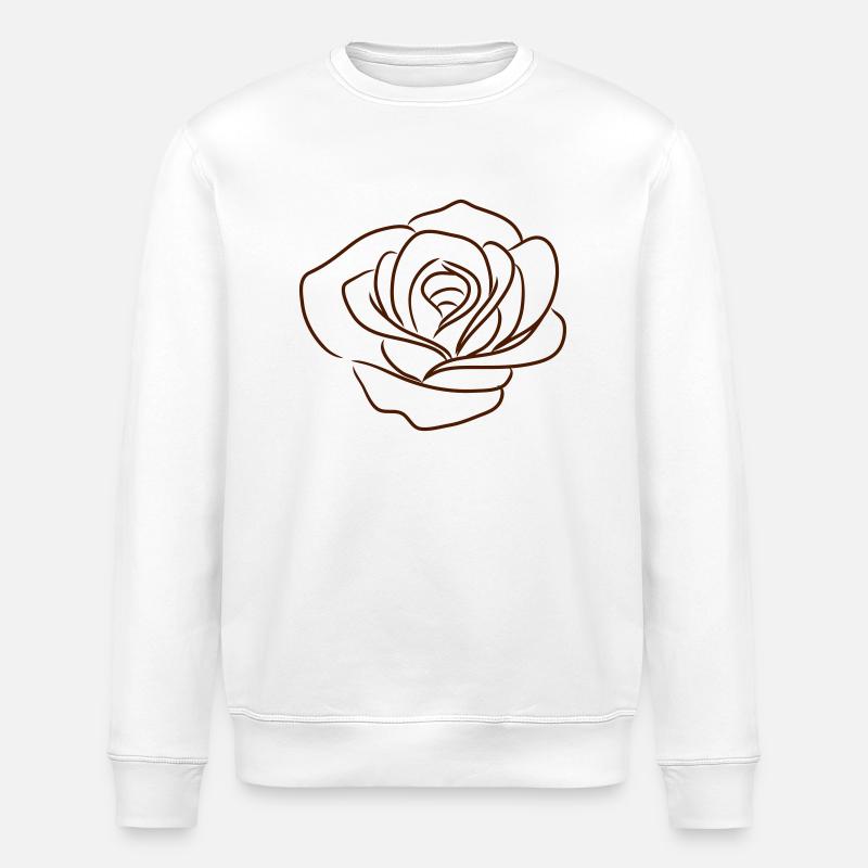 Rose - Stanley/Stella Unisex Bio-Sweatshirt ROLLER - Weiß