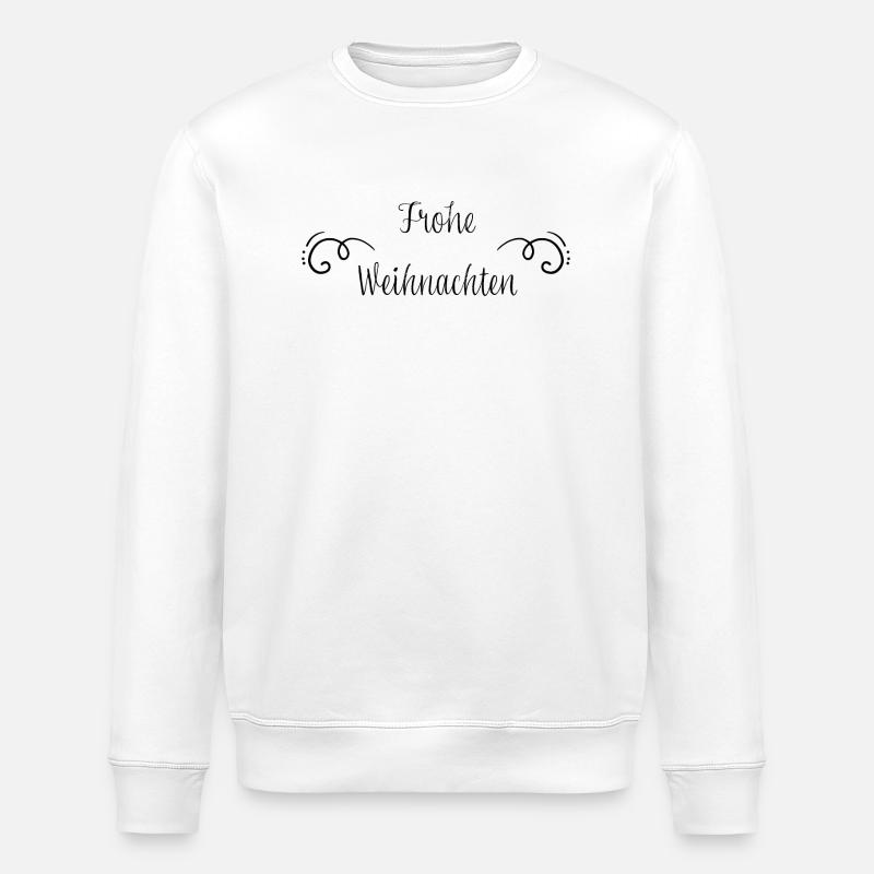 Frohe Weihnachten - Stanley/Stella Unisex Bio-Sweatshirt ROLLER - Weiß