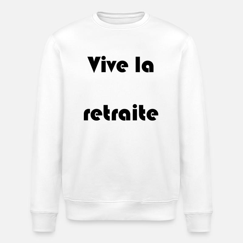 RETIREMENT. RETIREMENT. RETIRED. RETIREMENT - Stanley/Stella ROLLER Unisex Organic Sweatshirt - white
