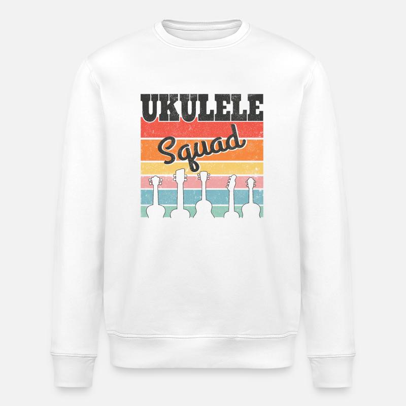 Ukulele Squad - Stanley/Stella Unisex Bio-Sweatshirt ROLLER - Weiß