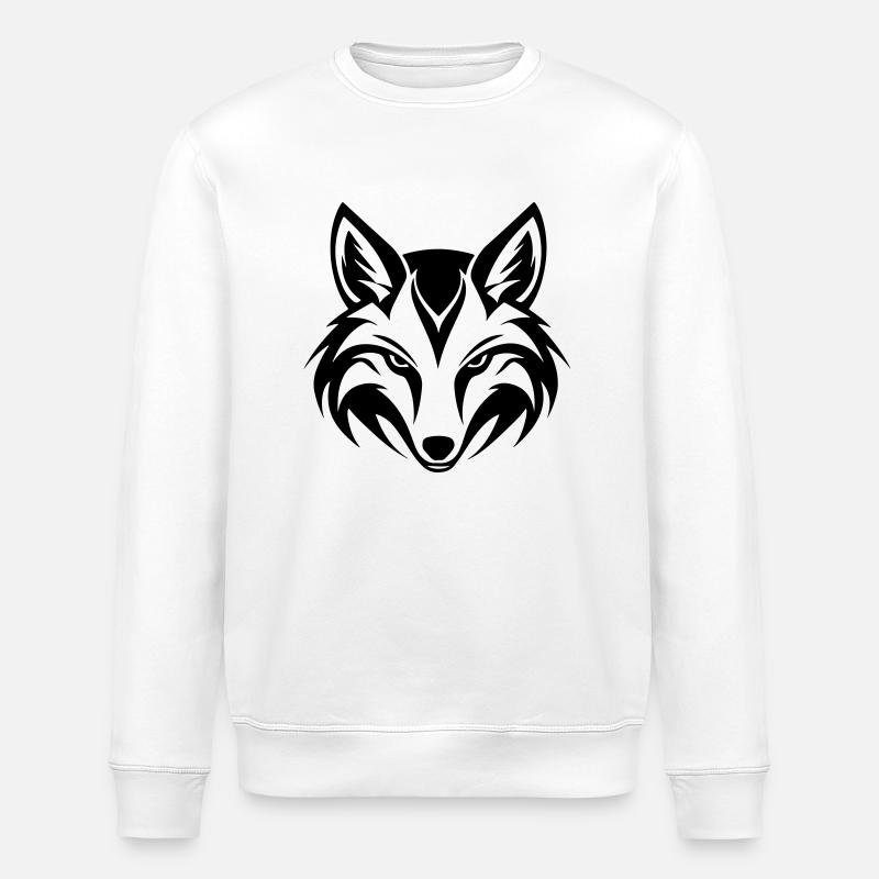 Fuchs Kopf - Stanley/Stella Unisex Bio-Sweatshirt ROLLER - Weiß