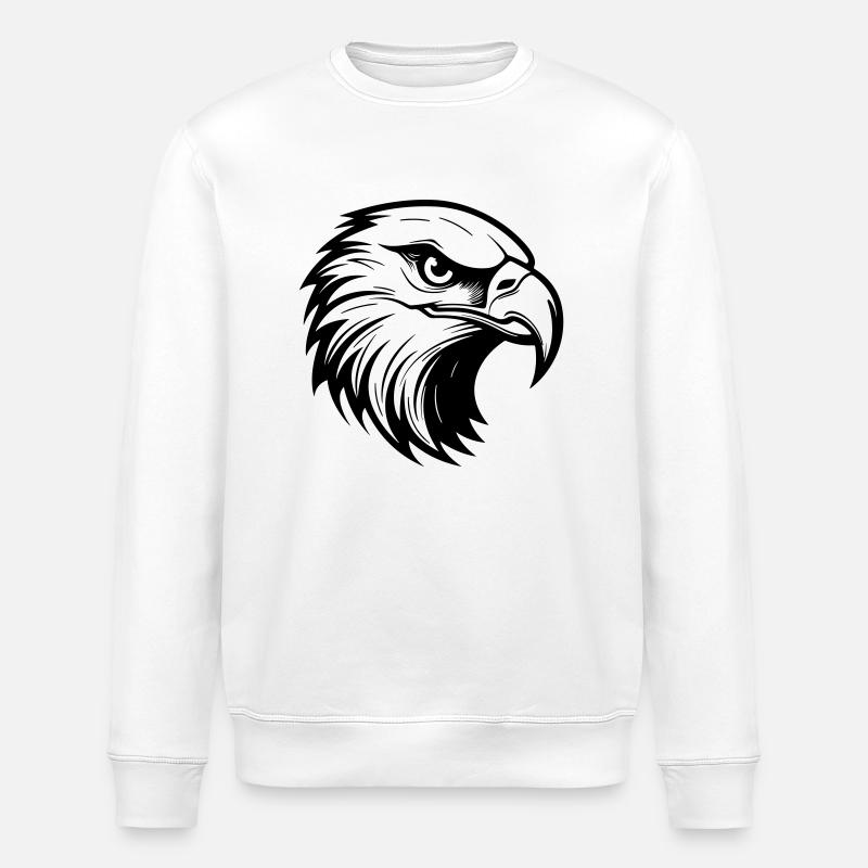 Adler Kopf - Stanley/Stella Unisex Bio-Sweatshirt ROLLER - Weiß