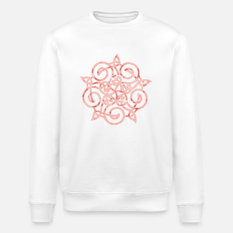 Celtic Knot 20 E 225 - Stanley/Stella ROLLER Unisex Organic Sweatshirt - white