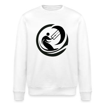Kitesurfer - Stanley/Stella Unisex Bio-Sweatshirt ROLLER - Weiß - Vorne - Nik (191cm)