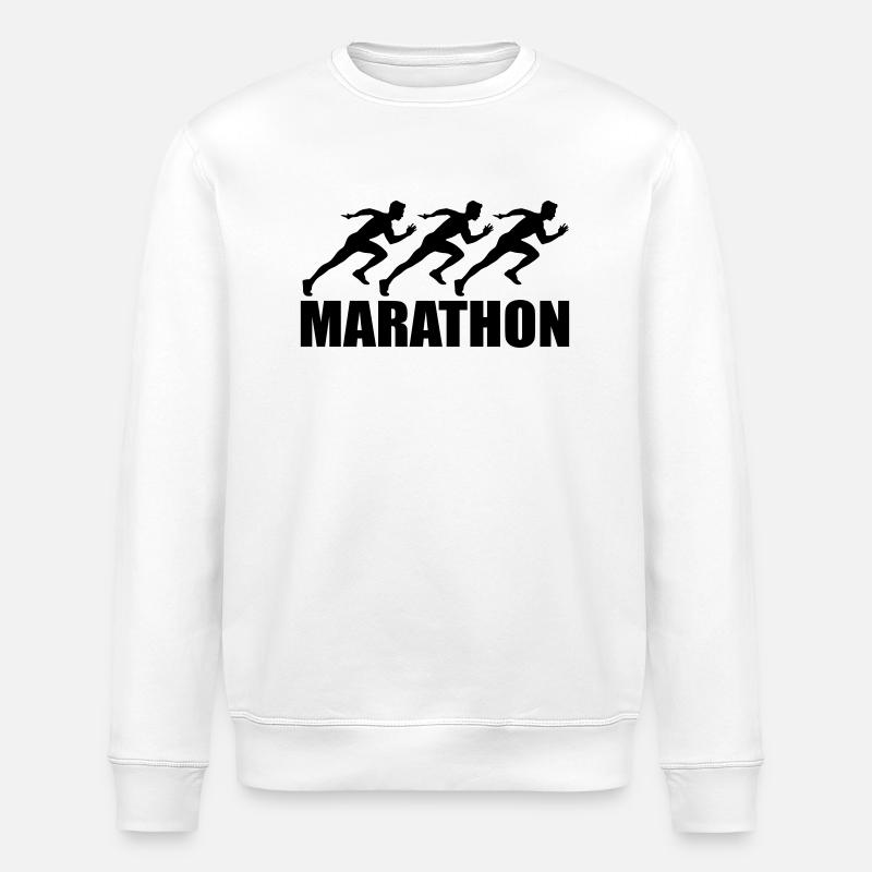 marathon - Stanley/Stella ROLLER Unisex Organic Sweatshirt - white