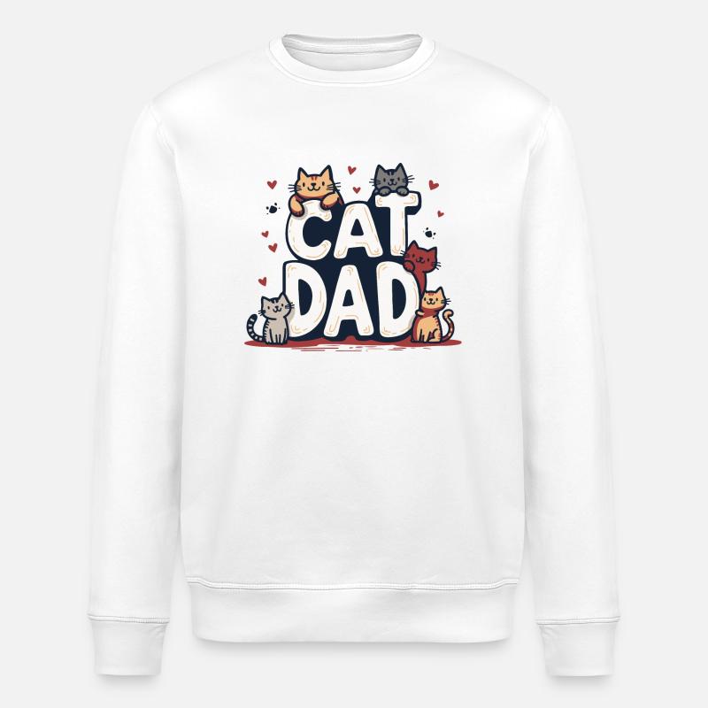 CHAT DAD - Sweat bio ROLLER Stanley/Stella Unisexe - blanc