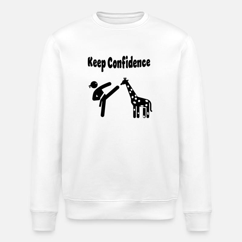 Keep Confidence - Stanley/Stella ROLLER Unisex Organic Sweatshirt - white