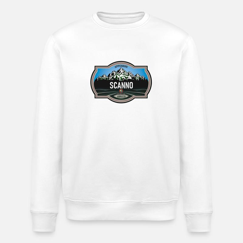 Scanno Abruzzo - Stanley/Stella ROLLER Unisex Organic Sweatshirt - white