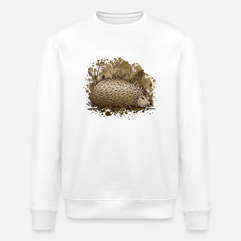 Hérisson - Sweat bio ROLLER Stanley/Stella Unisexe - blanc