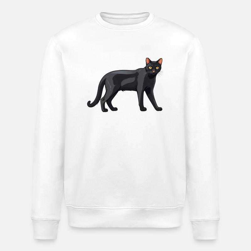 Chat mignon Bombay - Chat Sticker - Sweat bio ROLLER Stanley/Stella Unisexe - blanc