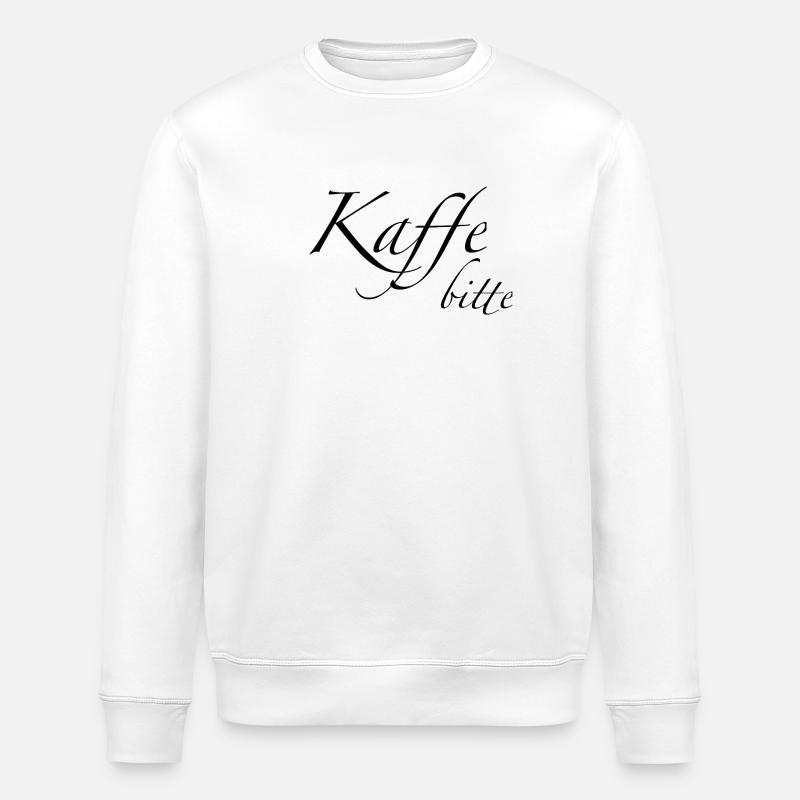 Kaffee bitte - Stanley/Stella Unisex Bio-Sweatshirt ROLLER - Weiß