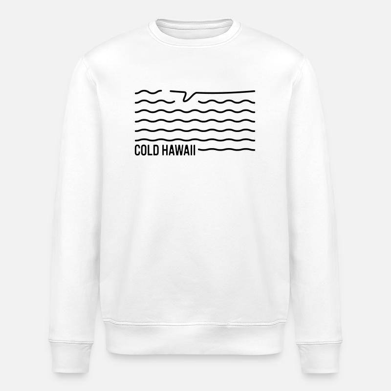 Planche de surf froide d’Hawaï - Sweat bio ROLLER Stanley/Stella Unisexe - blanc