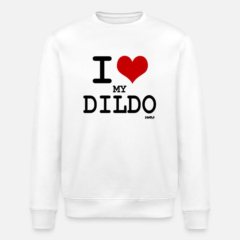 i love my dildo - Stanley/Stella Unisex Bio-Sweatshirt ROLLER - Weiß