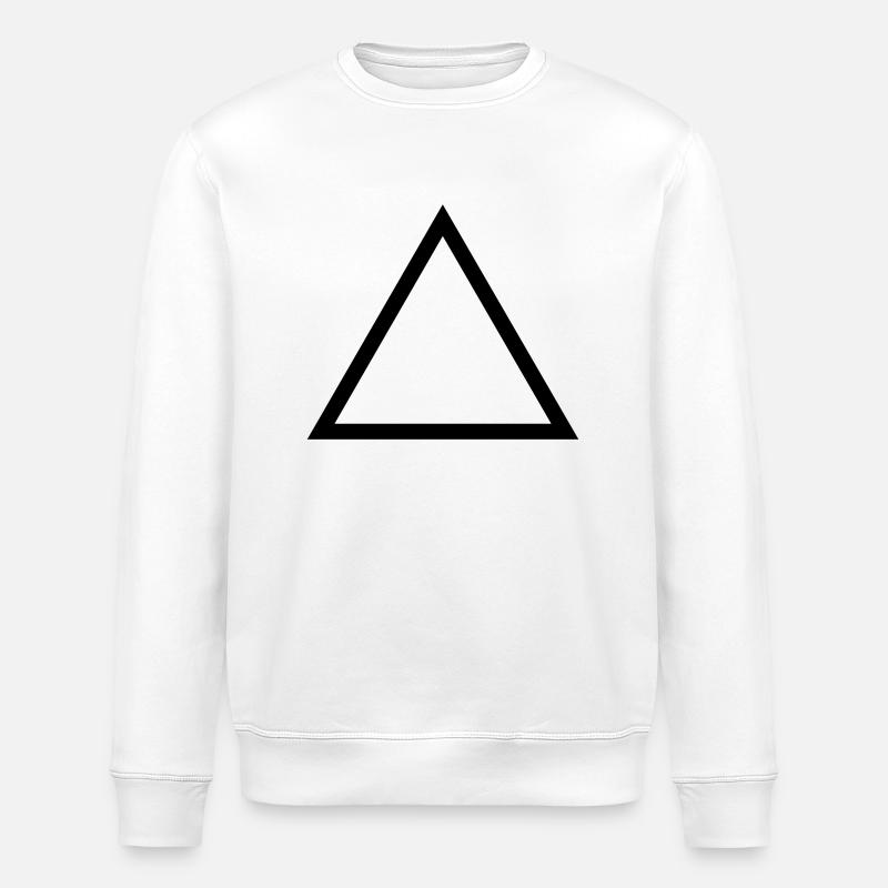 triangle - Stanley/Stella ROLLER Unisex Organic Sweatshirt - white
