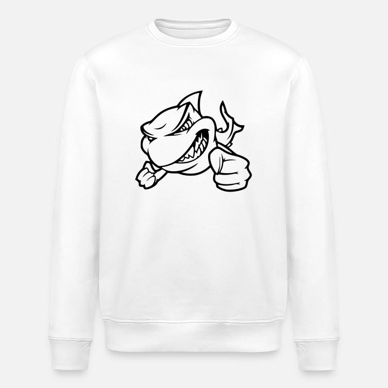 requin - Sweat bio ROLLER Stanley/Stella Unisexe - blanc