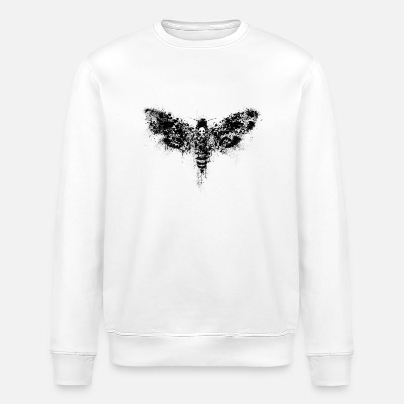 moth - Stanley/Stella Unisex Bio-Sweatshirt ROLLER - Weiß