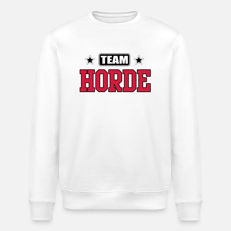 Team Horde - Stanley/Stella Unisex Bio-Sweatshirt ROLLER - Weiß