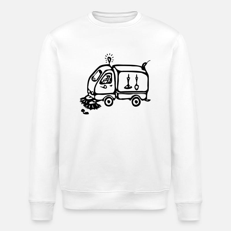 Kehrmaschine - das Original - Stanley/Stella Unisex Bio-Sweatshirt ROLLER - Weiß