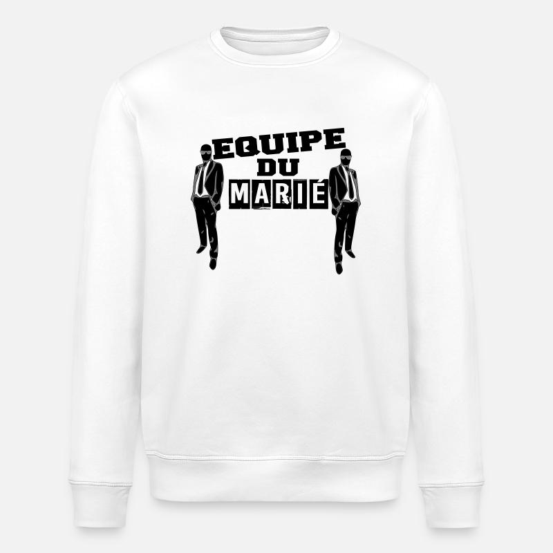 équipe marié 2 - Sweat bio ROLLER Stanley/Stella Unisexe - blanc