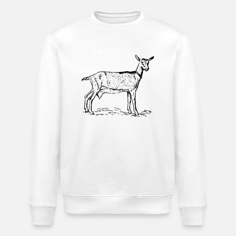 goat32 - Stanley/Stella Unisex Bio-Sweatshirt ROLLER - Weiß