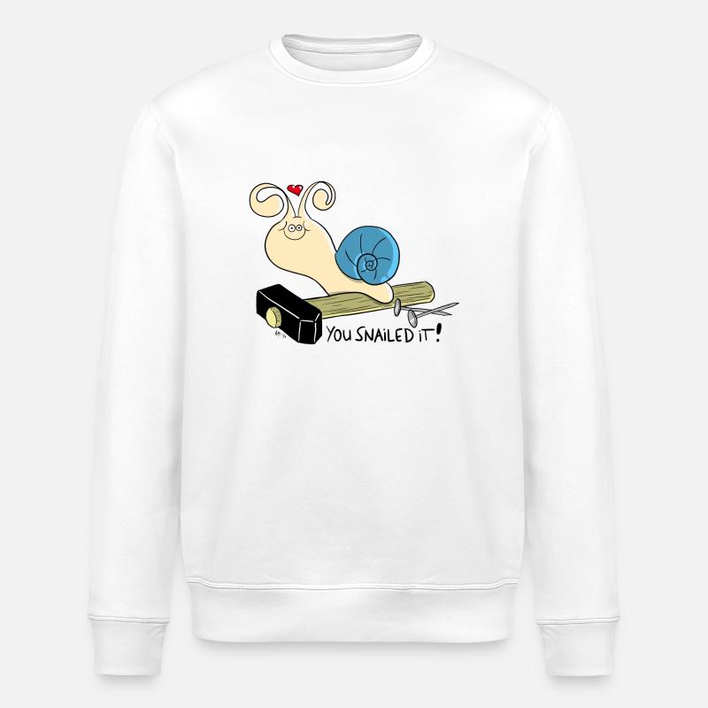 You snailed it! - Stanley/Stella Unisex Bio-Sweatshirt ROLLER - Weiß