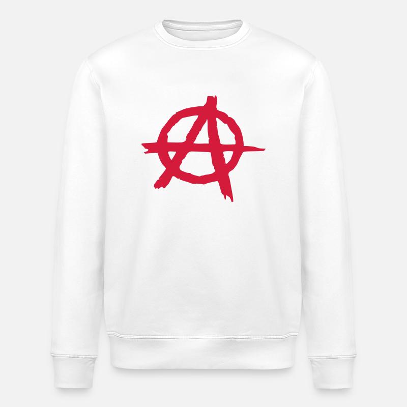 Anarchy__V001 - Stanley/Stella Unisex Bio-Sweatshirt ROLLER - Weiß