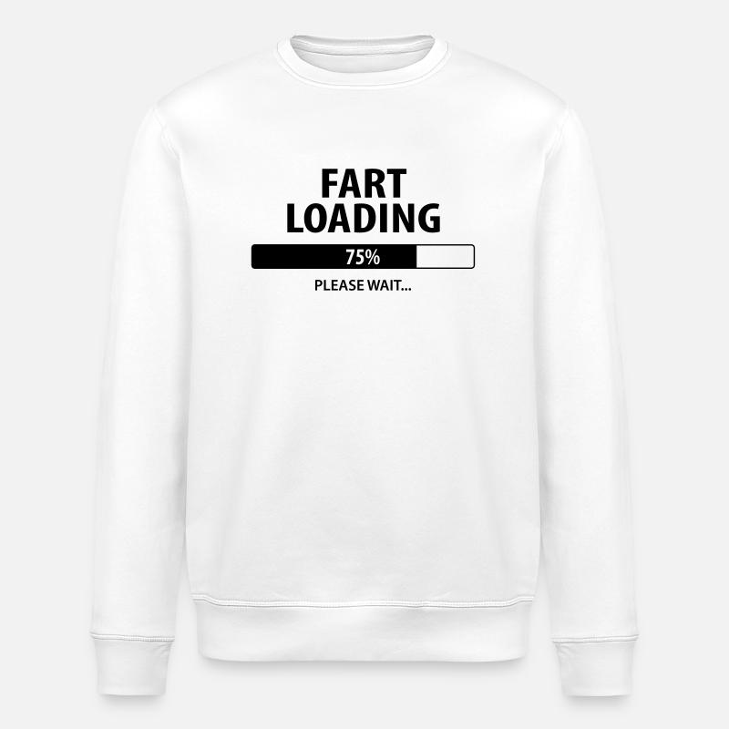 FART Loading - Stanley/Stella ROLLER Unisex Organic Sweatshirt - white