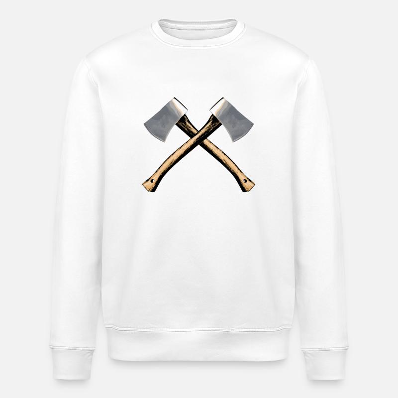 Axe - Stanley/Stella ROLLER Unisex Organic Sweatshirt - white