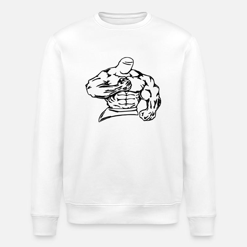 bodybuilder / fighter - Stanley/Stella Unisex Bio-Sweatshirt ROLLER - Weiß