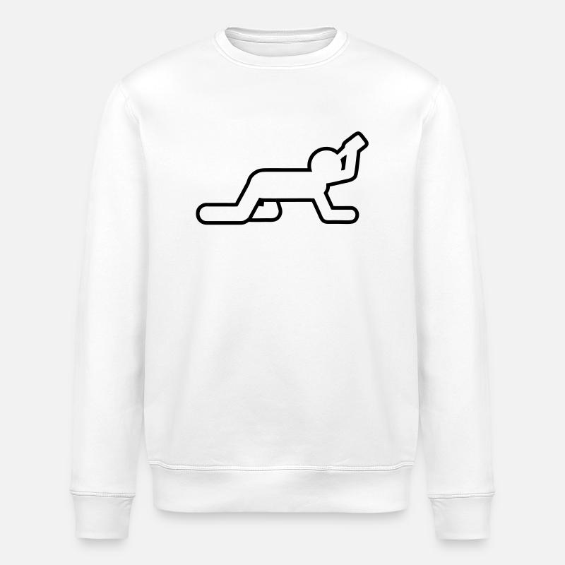 saufen - Stanley/Stella Unisex Bio-Sweatshirt ROLLER - Weiß