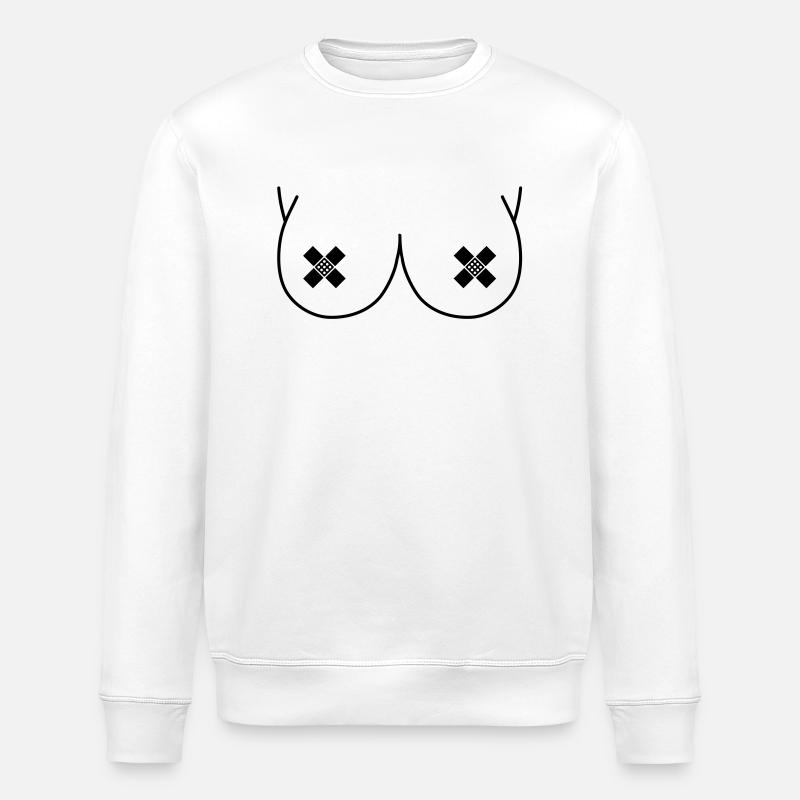 titten__f1 - Stanley/Stella Unisex Bio-Sweatshirt ROLLER - Weiß