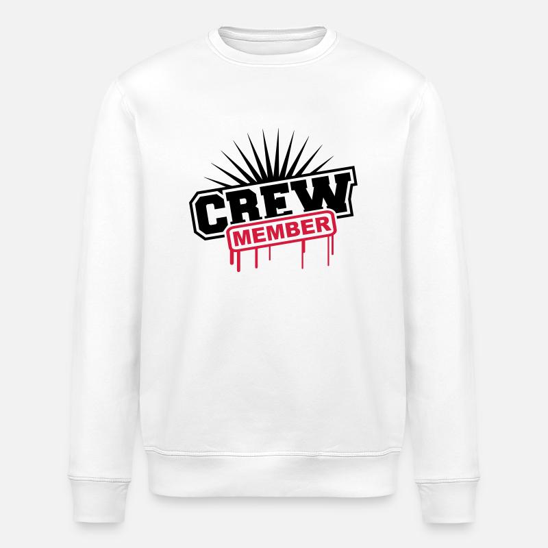 Crew Member Graffiti - Sweat bio ROLLER Stanley/Stella Unisexe - blanc