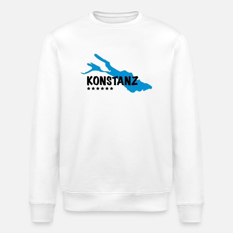 Lac de Constance - Sweat bio ROLLER Stanley/Stella Unisexe - blanc