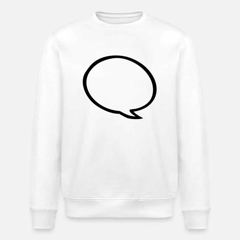 Sprechblase - Stanley/Stella Unisex Bio-Sweatshirt ROLLER - Weiß